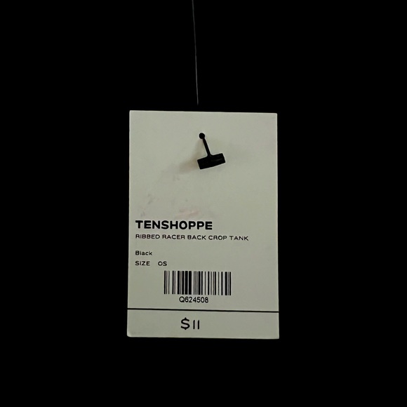 Dynamic Tenshoppe Ribbed Racer Back Crop Top - Picture 3 of 4